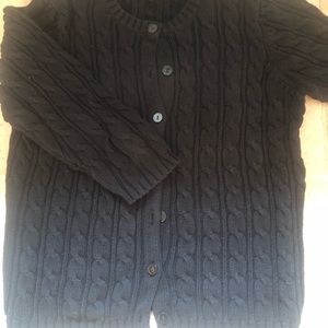 Bundle 2 Gap Cable knit cardigans. Black and lime green. Size Small.